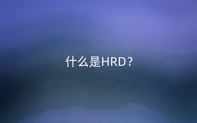 什么是HRD？