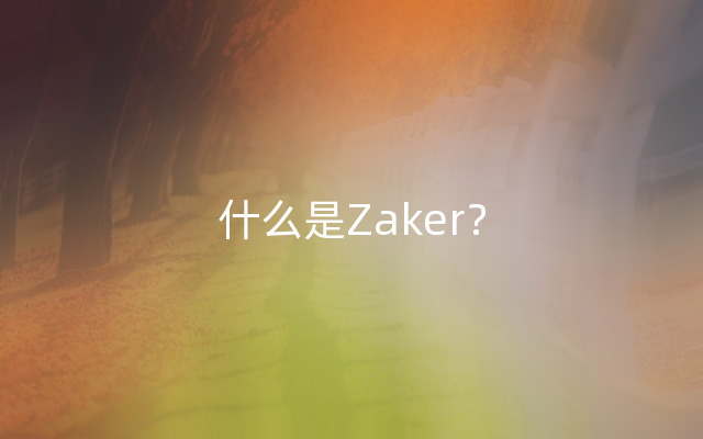 什么是Zaker？