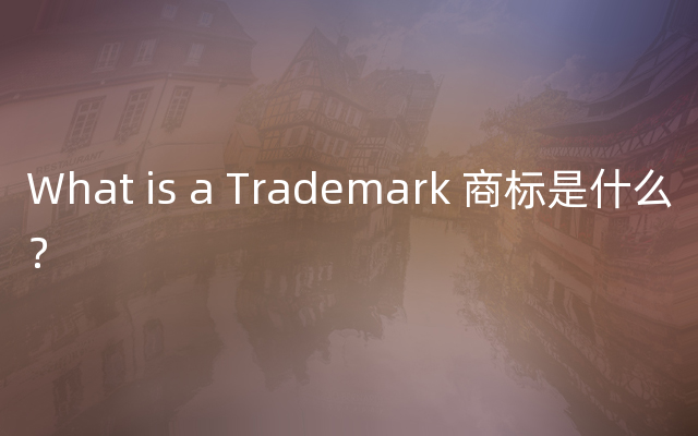 What is a Trademark 商标是什么？