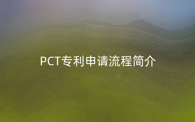 PCT专利申请流程简介