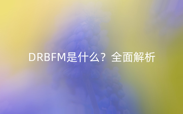 DRBFM是什么？全面解析