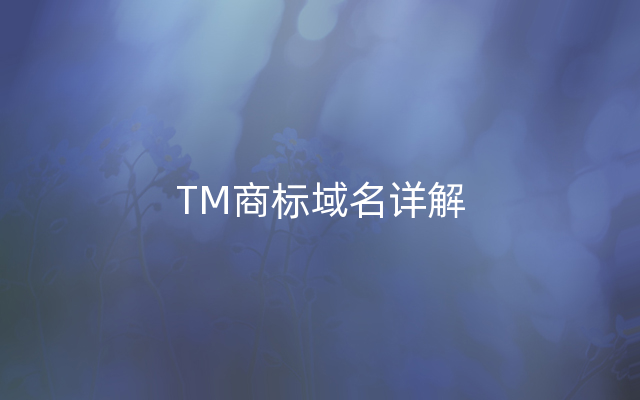 TM商标域名详解
